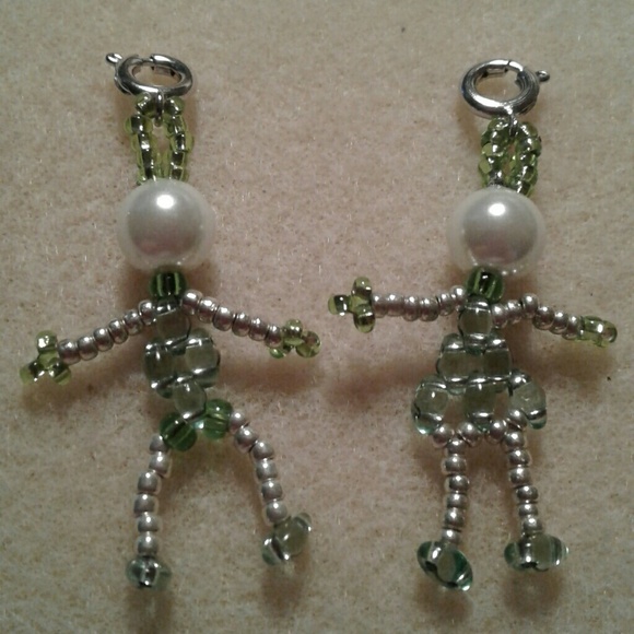 August birthstone beaded boy and girl charm or earrings!  PRICE IS FIRM - Picture 2 of 2